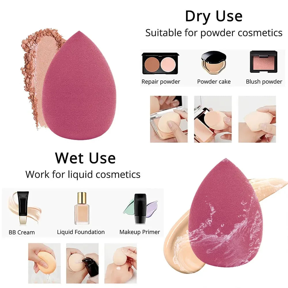 Makelloses Make-up: 4/8 weiche Latex Schwämme für Foundation - Concealer