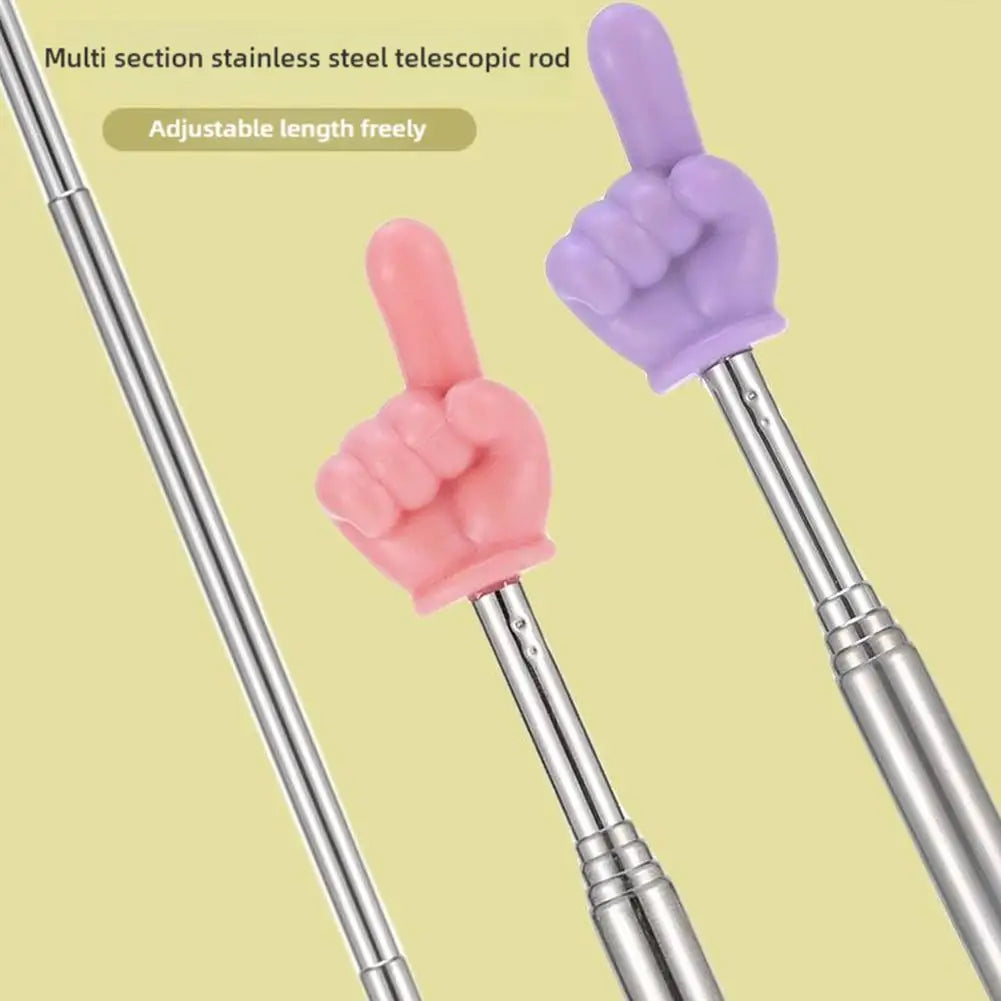 Teleskopischer Stahl-Lehrstab mit Fingerdesign – leicht, verstellbar - langlebig