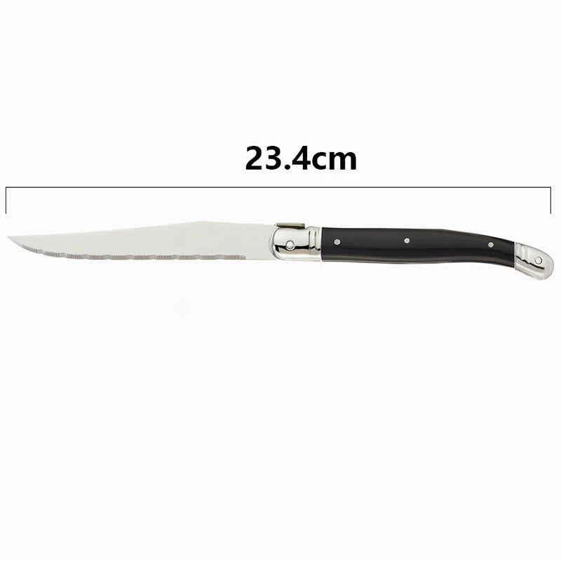 9 Zoll Laguiole Steakmesser Set mit Ergonomischem Griff und Edelstahlklinge