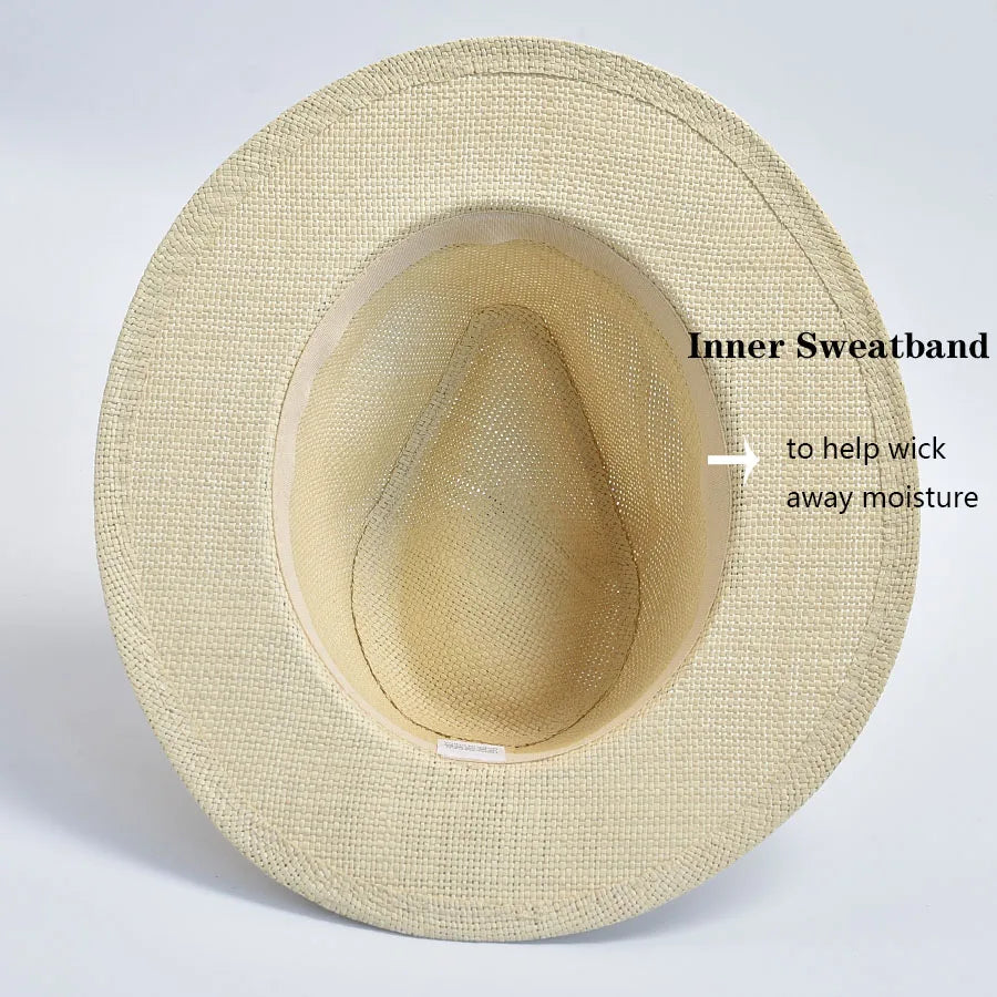 Leicht - Stylisch: Unisex Panama Strohhut mit UV-Schutz für Sommer - Strand