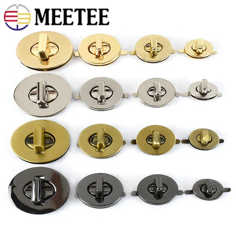 Ovaler Metall Drehverschluss 2/5/10 Stück für Handtaschen DIY