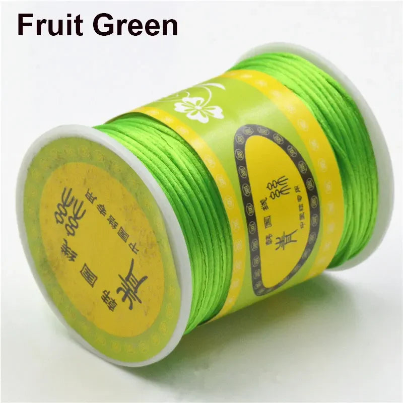 80m Rolle Nylon-Satin-Kordel 1,5mm für Makramee und Schmuckherstellung