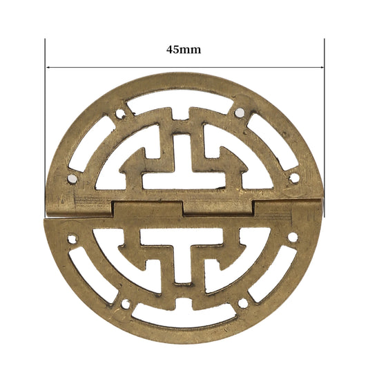 Messing Möbel-Scharnier 45mm Rund Dekorativ für Holzbox - Möbel
