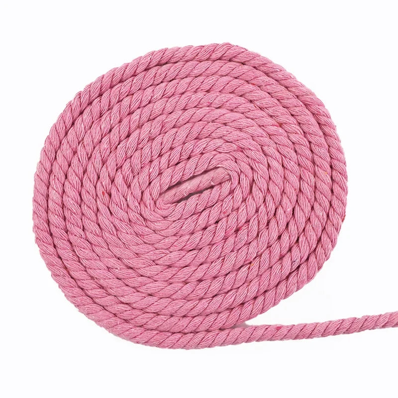 Buntes Baumwollseil 5 8 10 12 20 mm 5 m Makramee Kordel Nähzubehör