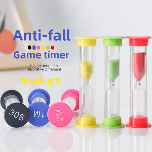 Buntes Sanduhr Set aus Kunststoff für Studenten und dekorative Nutzung