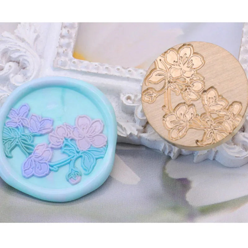 Sternenhimmel Lotus Rosenmuster Wachssiegel Stempel, Retro Stil