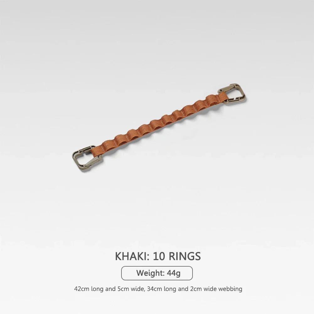Multi-Clip Camping Wäscheleine mit 5 10 oder 18 Aufhängeringen Strap