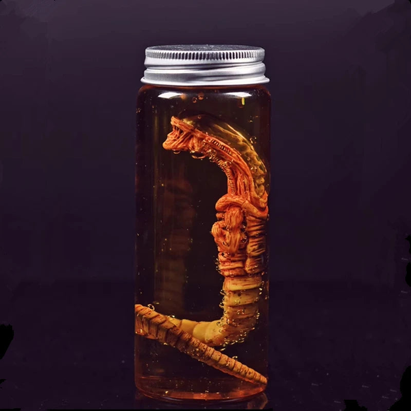 Sammler-Deko Jar Embryo Figur mit Facehugger Design Kunststoff Deko