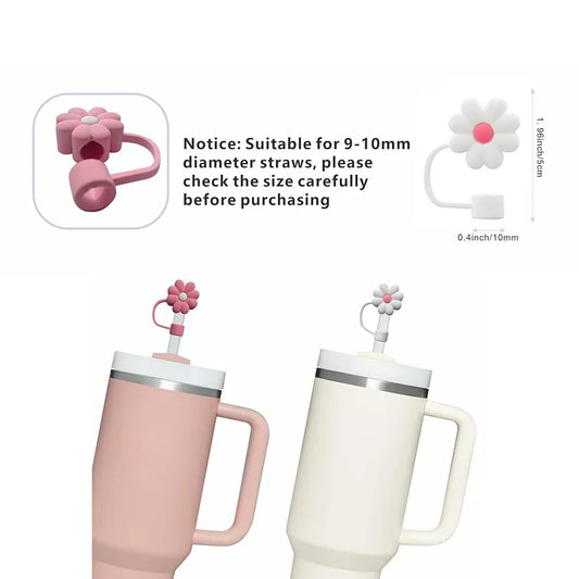 Praktisches 11-teiliges Zubehör-Set mit Silikonstopper - Strohhalm für 30/40oz Becher