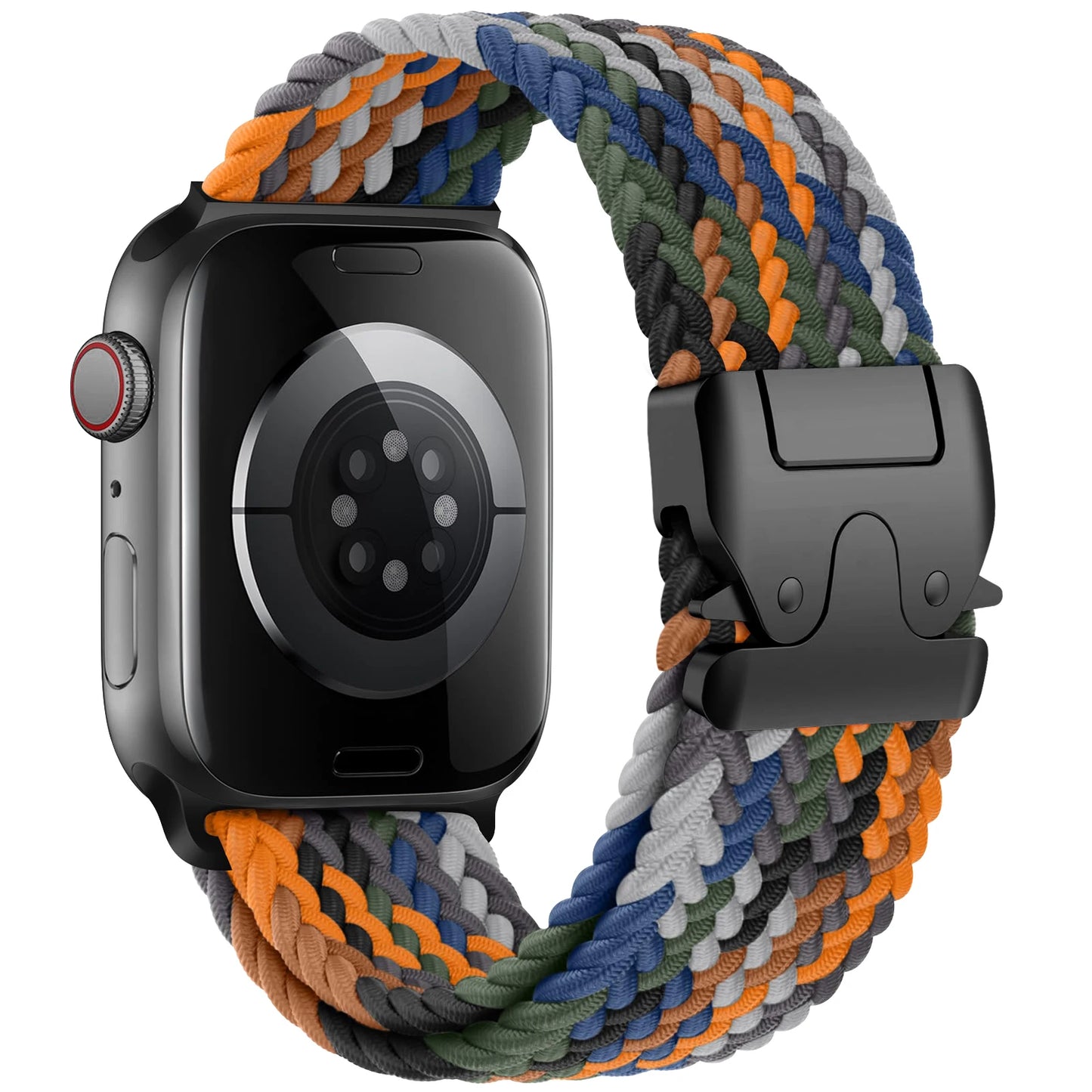 Geflochtenes Nylon Uhrenarmband Sport Ersatz für 41-49 mm Smartwatch