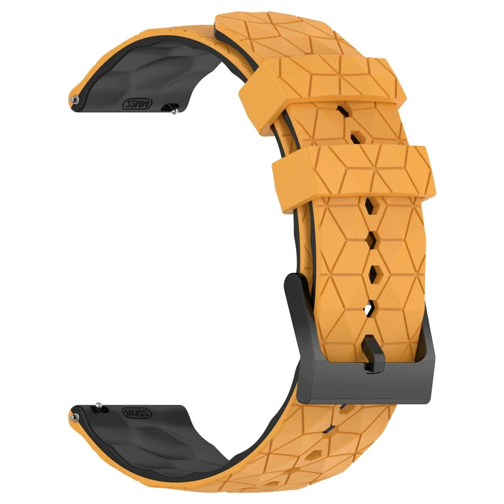 Sportliches Silikonarmband 20/22 mm mit Fußballmuster – perfekt für Xiaomi - Huami