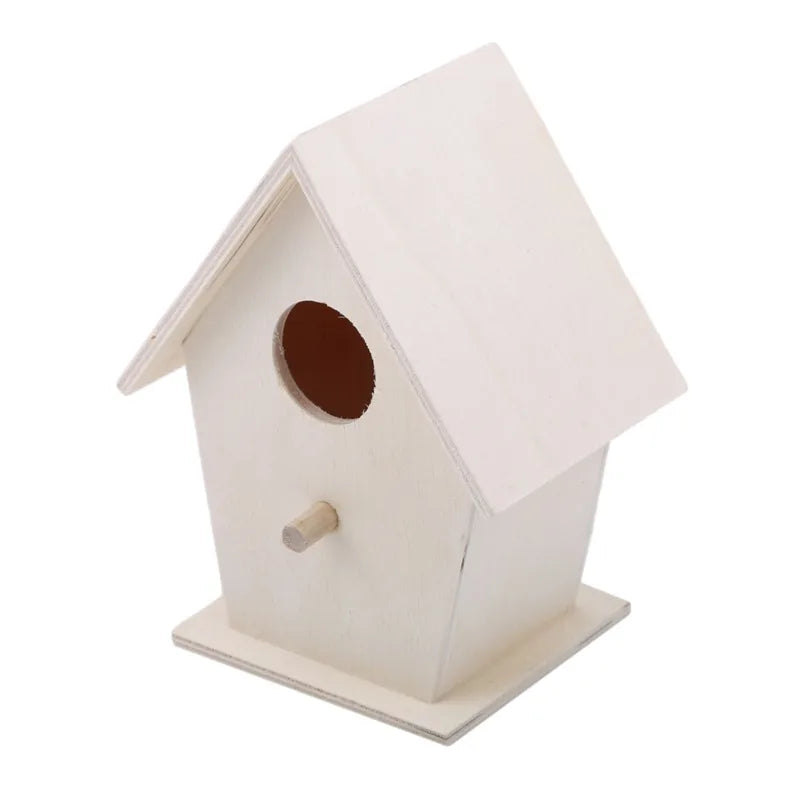 Mini Holz Vogelkäfig für Outdoor Deko im Garten