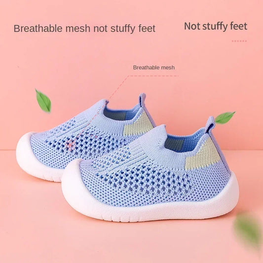 Atmungsaktive Strick-Mesh Wanderschuhe für Kleinkinder 1-3 Jahre Unisex