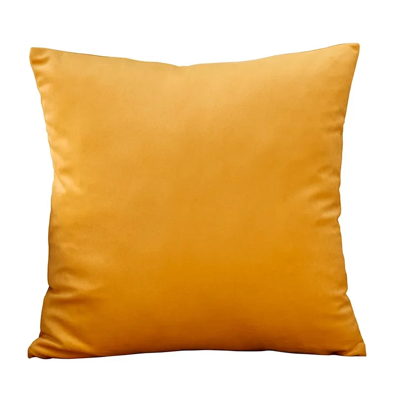 Weicher einfarbiger Samt Kissenbezug 45x45 cm für Sofa und Büro