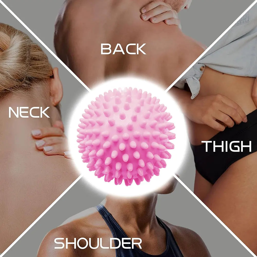 Effektiver 7 cm Yoga-Massageball mit Stacheln – Muskelentspannung für Rücken - Füße