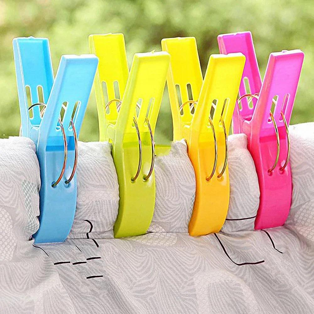 Strandtuch-Clips aus Kunststoff – stabile Wäscheklammern für Zuhause - Bad