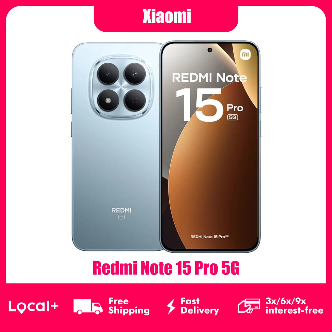 Xiaomi Redmi Note 15 Pro 5G 256GB Smartphone AMOLED Display