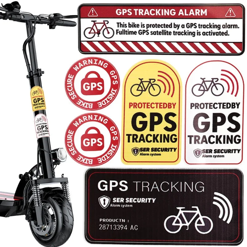 Effektiver Diebstahlschutz: Reflektierender GPS Alarm Aufkleber 17x15 cm, wasserdicht