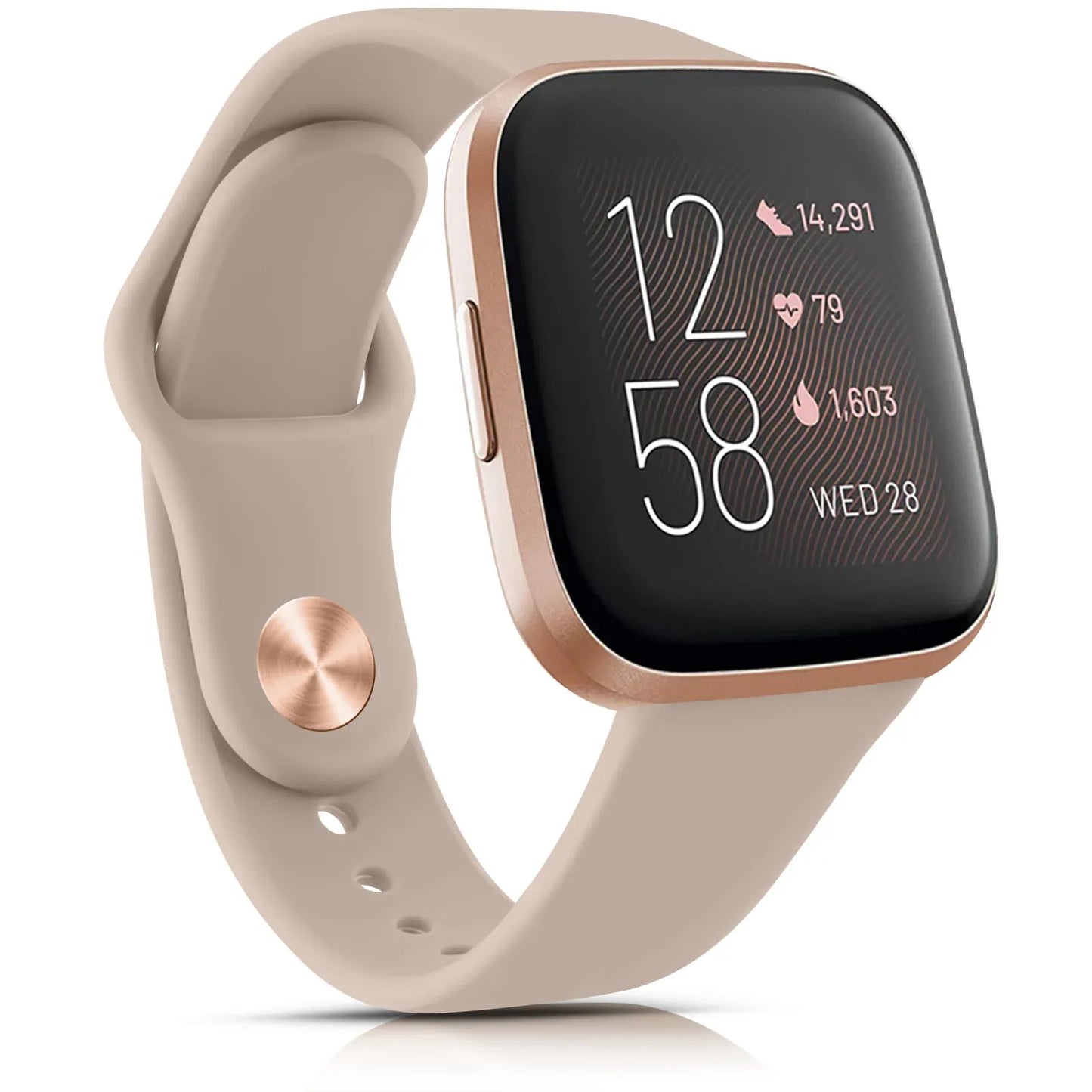 Silikon Armband Sport Ersatz für Fitbit Versa 1 2 3 4 Lite Sense 2