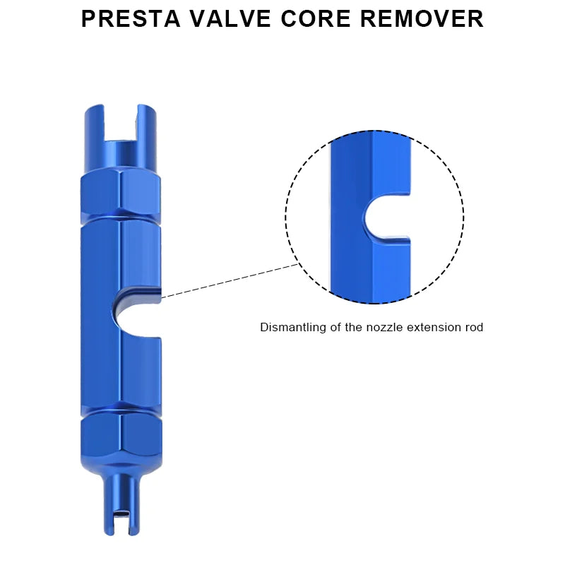 Präzises Presta Tubeless Ventil Core Kit – langlebig, abnehmbar - dicht