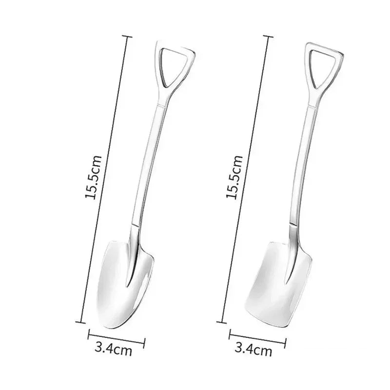 Elegante Mini-Löffel aus Edelstahl in Gold - Silber – 20er Set für Kaffee - Dessert