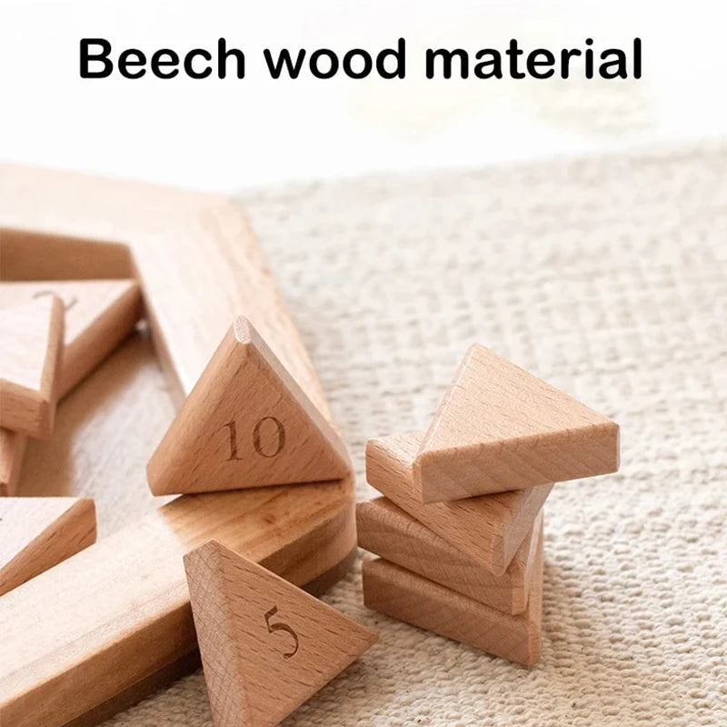 Holz Sechseck Klotski Puzzle als intelligentes Denkspielzeug für Kinder
