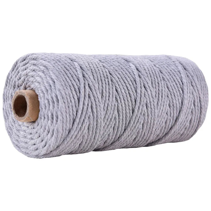 100 m Rolle bunte 3 mm Baumwollschnur für DIY und Dekoration