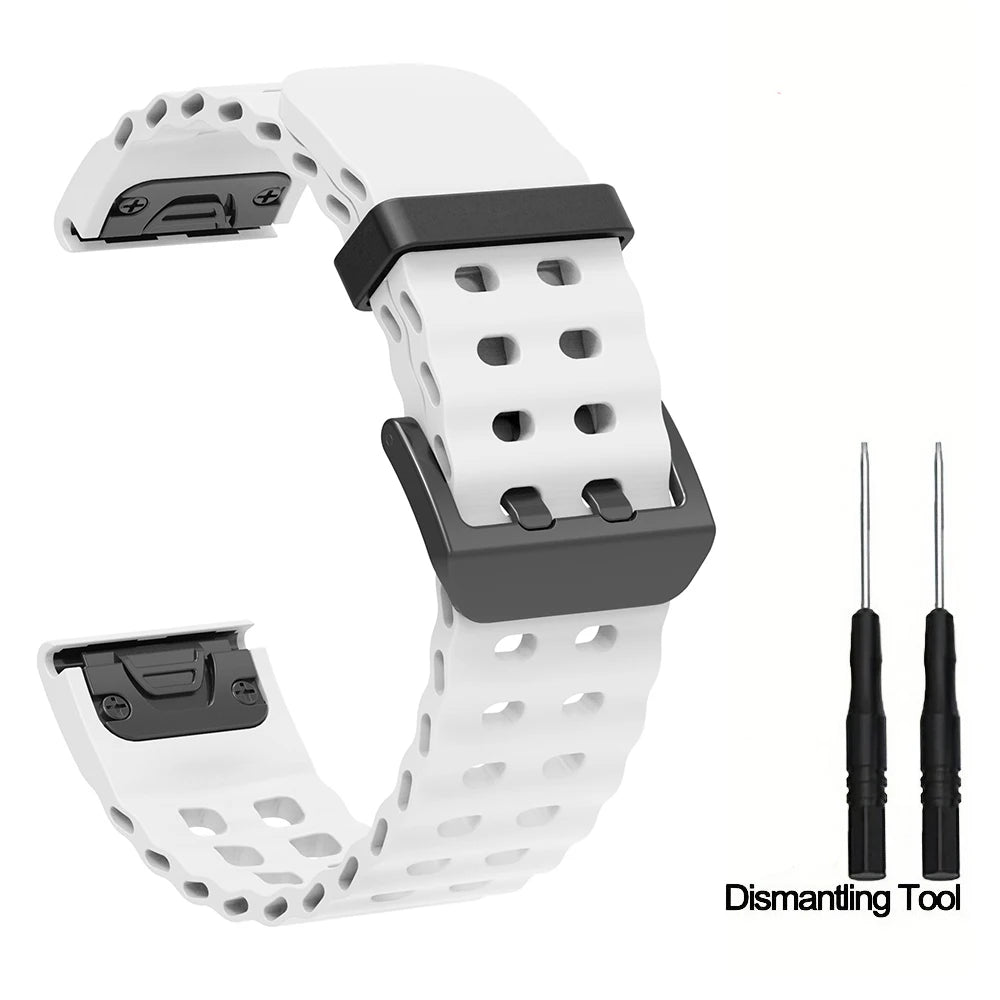 Silikon-Uhrenarmband 22-26 mm für vielseitige Smartwatch Modelle