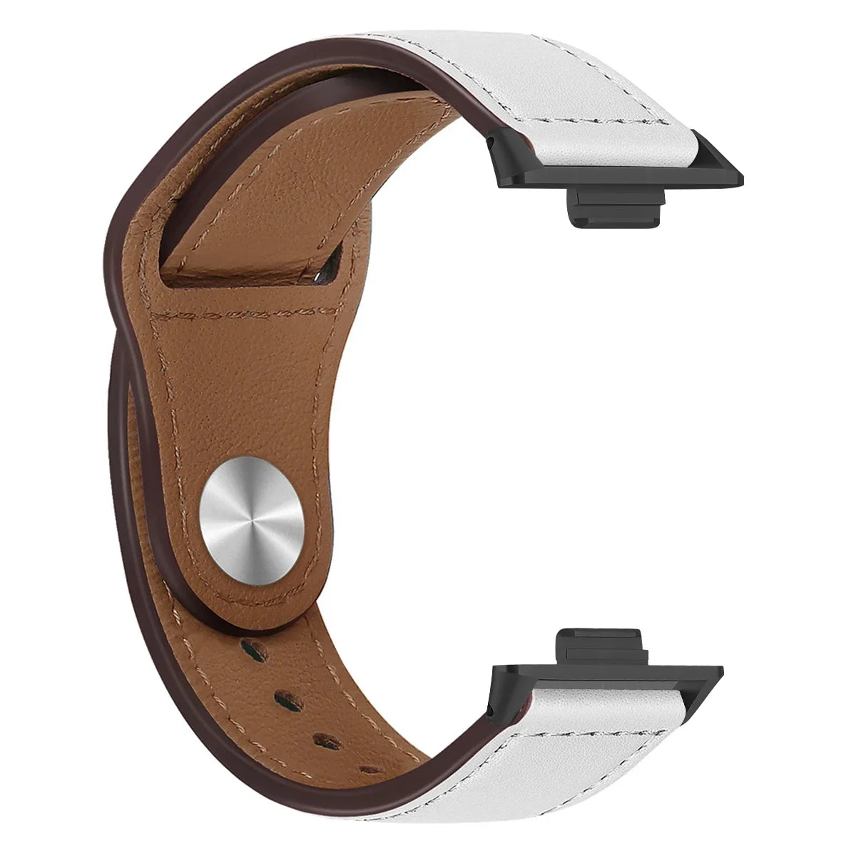 Elegantes Lederarmband für Smartwatch und Fitness Tracker-Yabubestshop