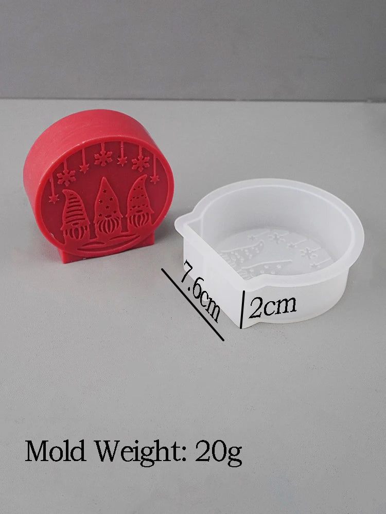 DIY Silikonform Weihnachtsbaum Schneemann Kerzen Seife Harz Gips