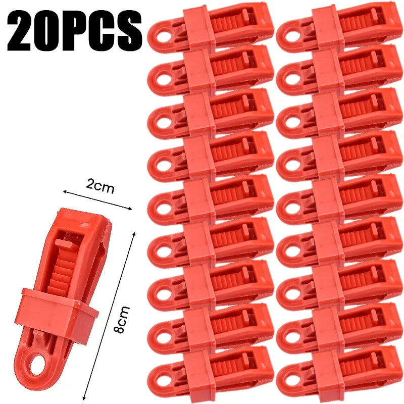 Markisen Seil Klemme Plane Clip Zelt Clip Wiederverwendbar 10 oder 20 Stück