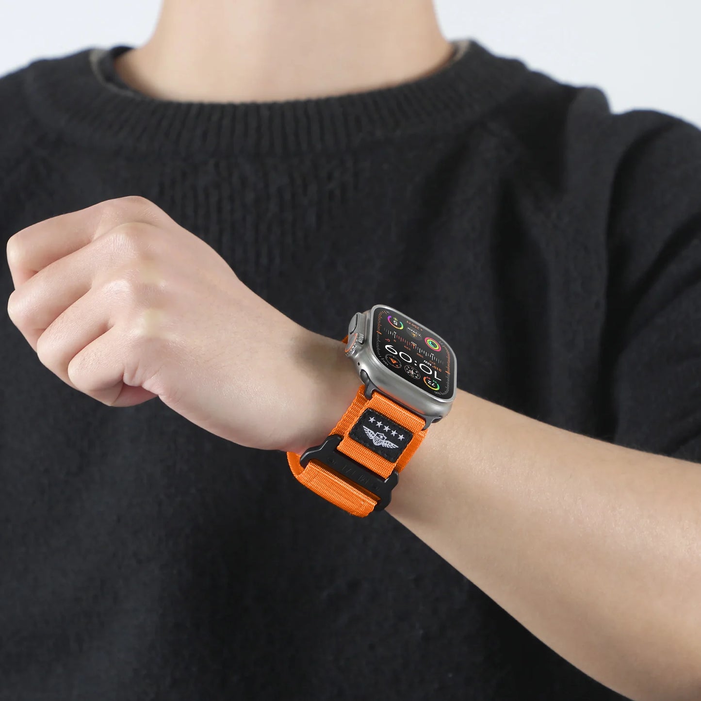 Sportliches Nylonarmband für Smartwatches in verschiedenen Größen