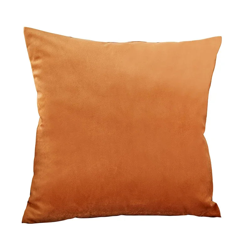 Weicher einfarbiger Samt Kissenbezug 45x45 cm für Sofa und Büro