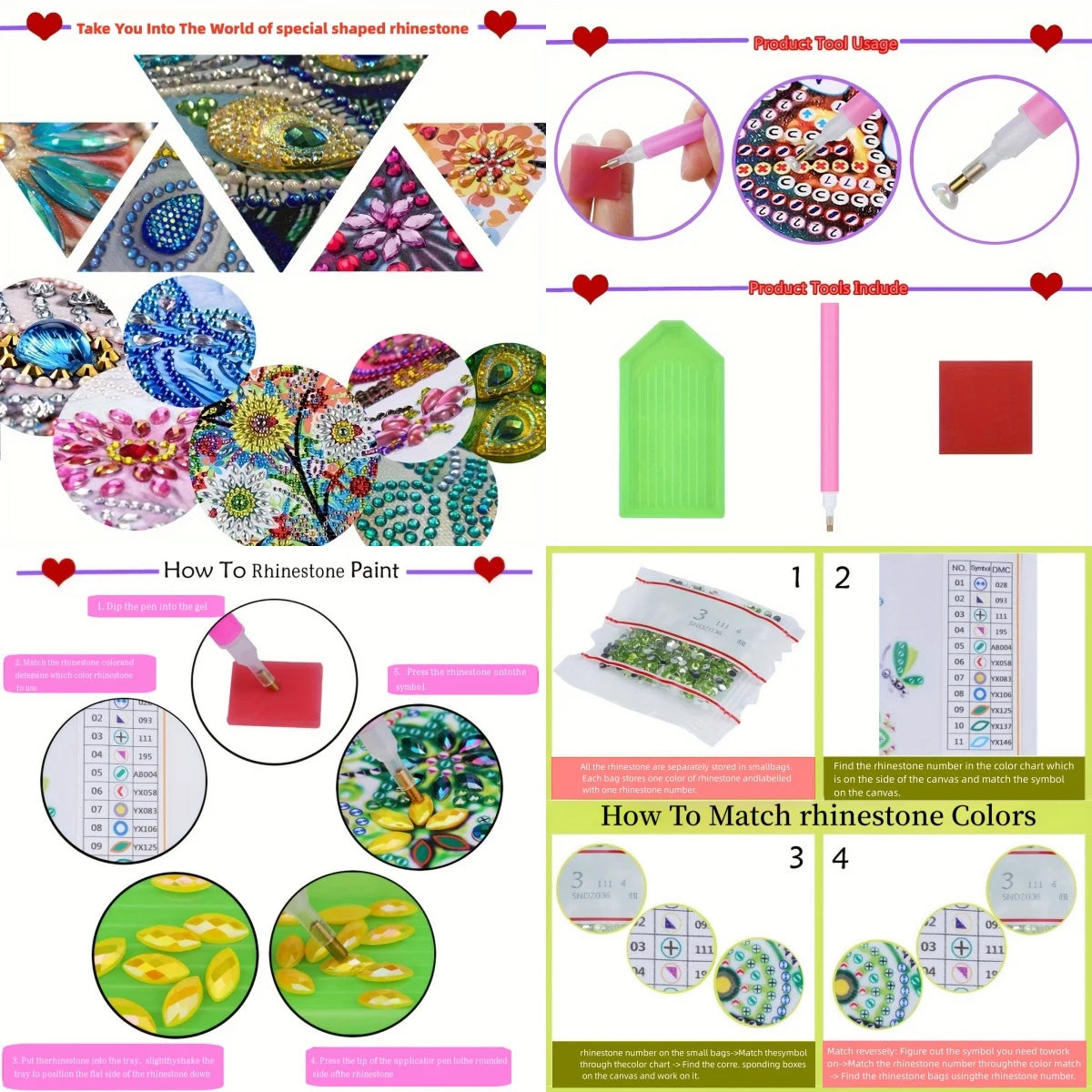 DIY Zwerge Diamant Malerei Weihnachtskarten Set – 6 Stück