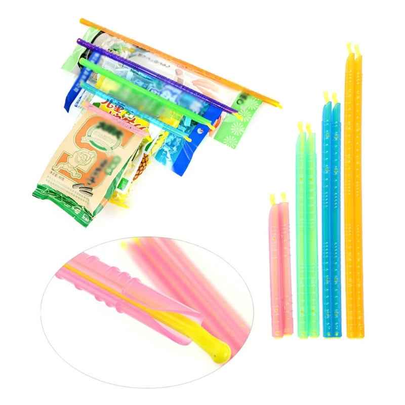 30 bunte Beutelclips, 5 Farben – luftdichte Frischhalteklemmen, 30er Set