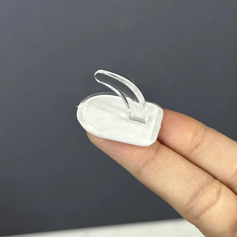 Transparente Mini Wandhaken Selbstklebend – 10/20/30 Stück für flexibles Aufhängen