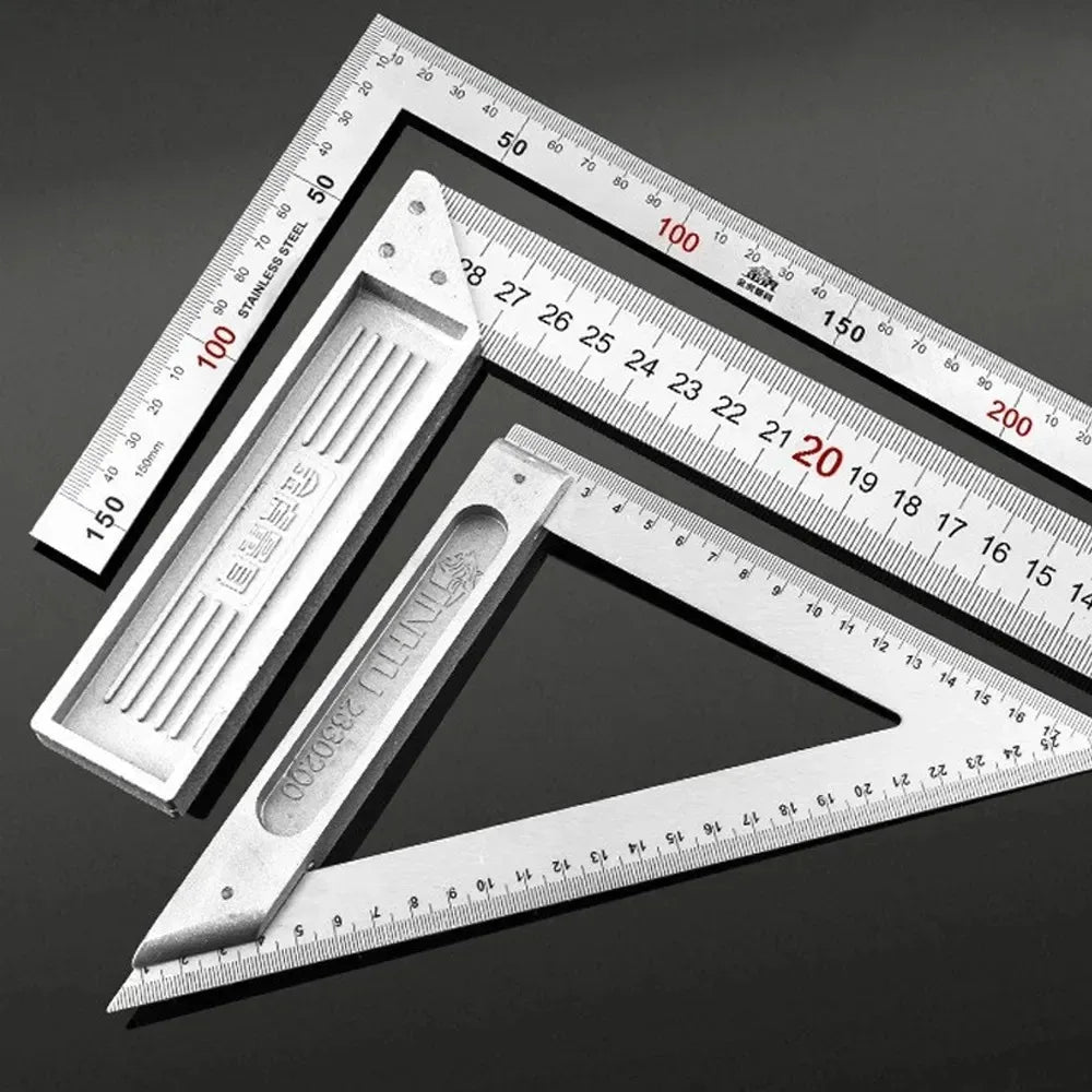 Präzises 90° Aluminium-Drehlineal für Holzarbeiten – robust - vielseitig einsetzen