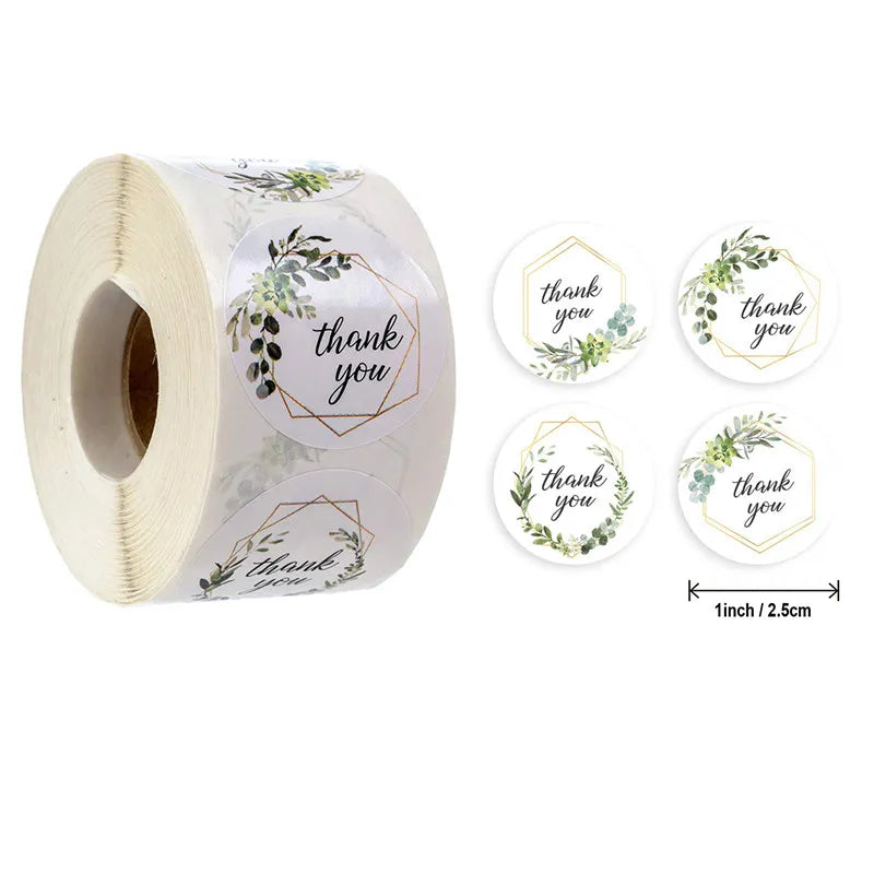 500 runde Kraftpapier-Etiketten für Geschenke, Kuchen und Hochzeit