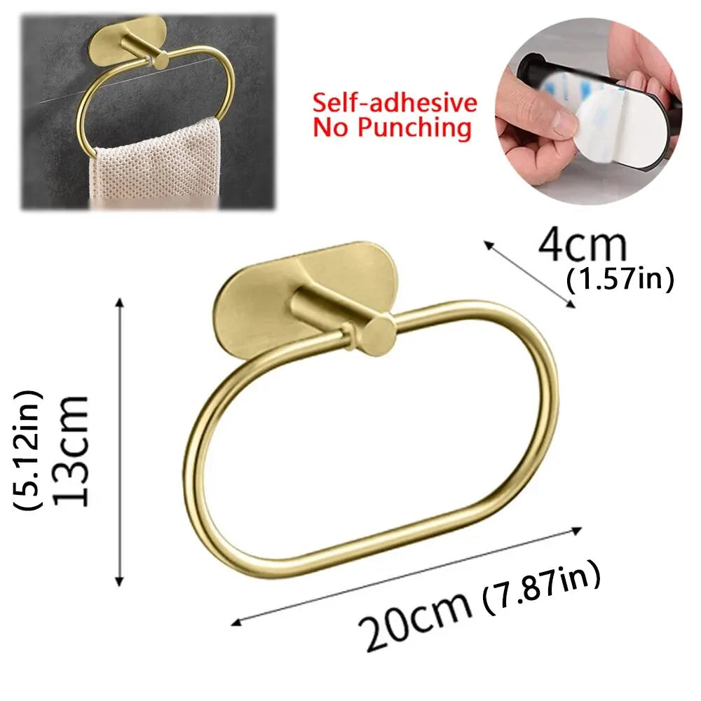 Edelstahl Handtuchhalter Selbstklebend für Bad und Küche