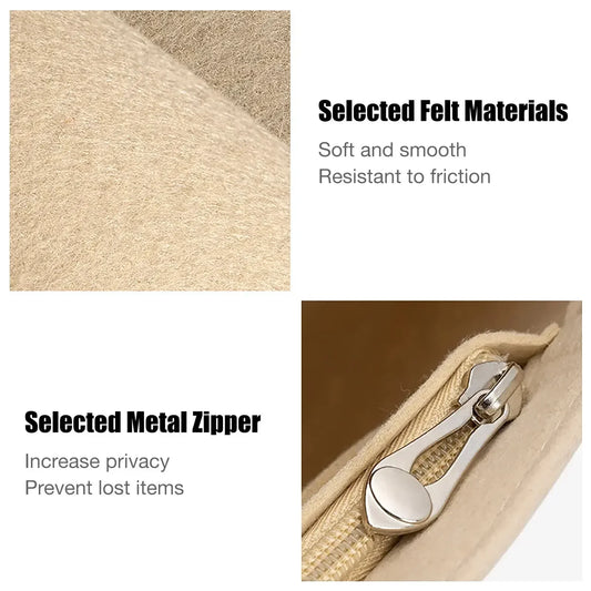 Praktischer Filz-Einsatz Organizer für Handtaschen