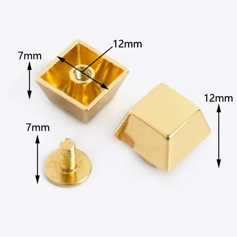 Metall Nieten Set Gold 10 20 30 Stück für Taschen DIY Lederhandwerk