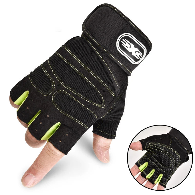 Stoßfeste Gym Handschuhe Unisex – Komfort - Grip für Fitness - Bodybuilding