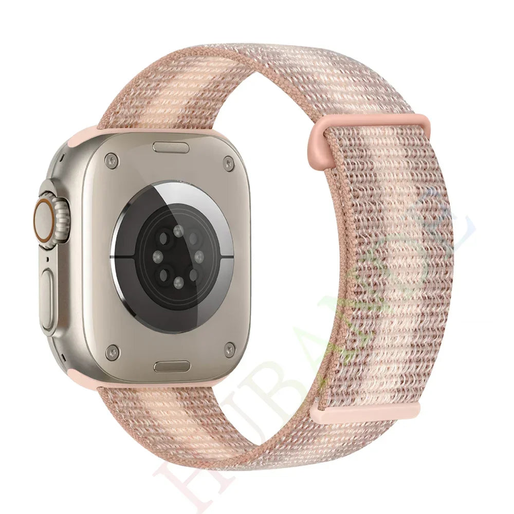 Atmungsaktives Nylonarmband für Smartwatch 38-49 mm, Unisex