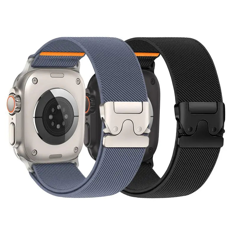 Elastisches Nylonband 2er Set für verschiedene Apple Watch Größen