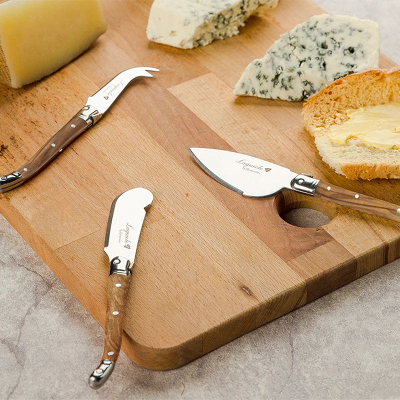 Butterverteiler Set Laguiole Stil Edelstahl Holzgriff Für Küchengebrauch
