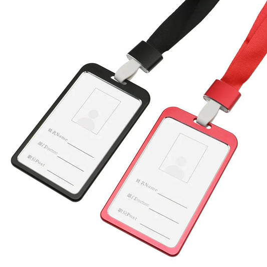 Unisex Metall Kartenhalter Lanyard für Arbeit ID Karten Business