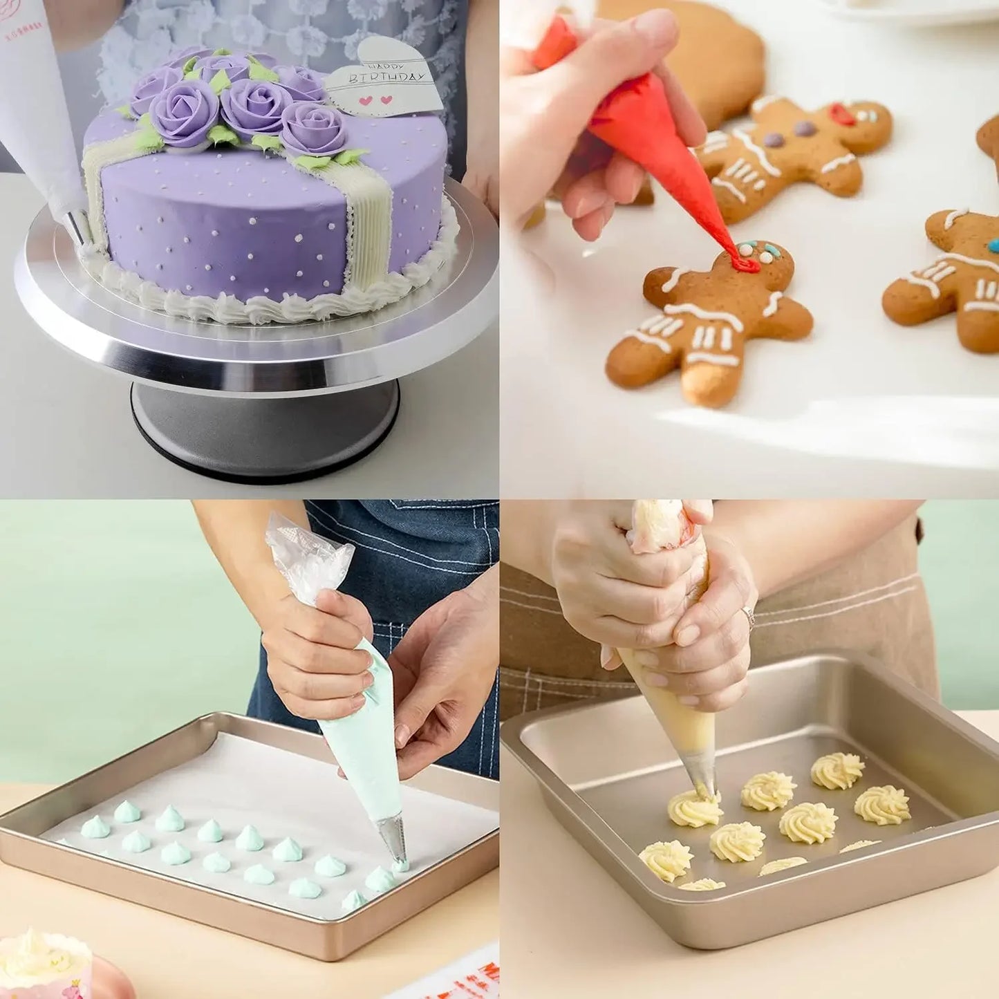 Einweg Spritzbeutel aus Kunststoff – Profi Kuchen Dekorieren Set 100-500 Stück