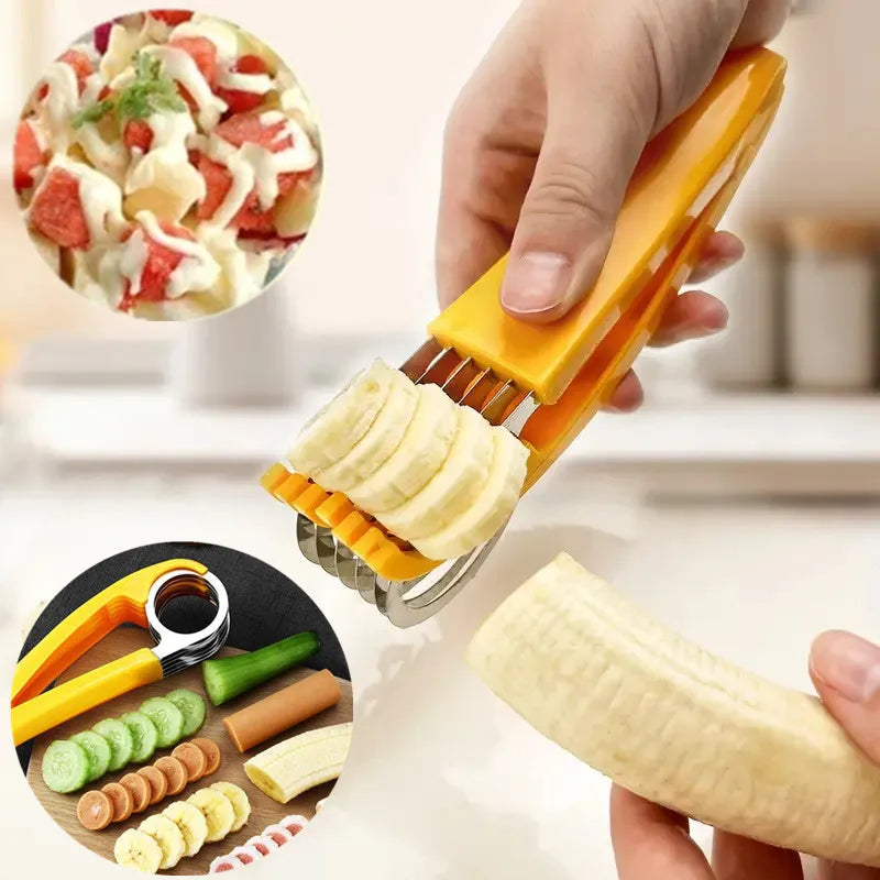 Präzises - schnelles Obst- und Gemüse-Schneiden mit handlichem Edelstahl Slicer 17,5cm