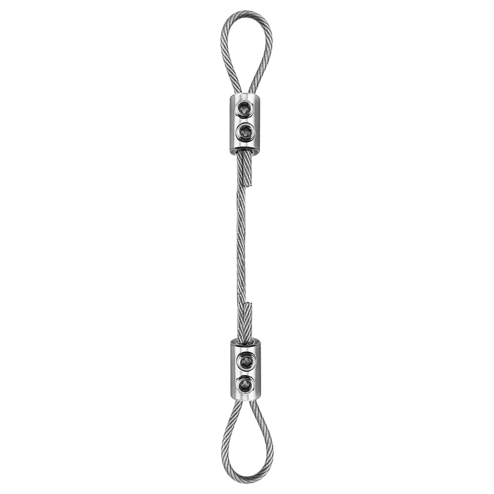 Verstellbares Drahtseil-Kabelbefestigungsset 2mm-3mm PVC Edelstahl