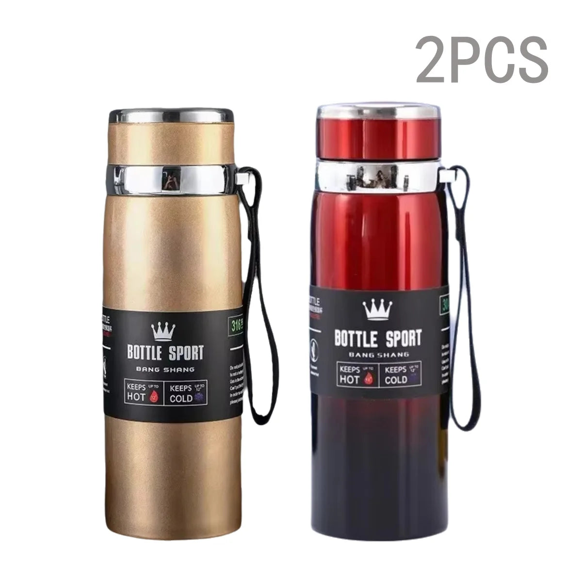 24h Thermosflasche aus Edelstahl 1000ml – Auslaufsicher - Hochisolierend